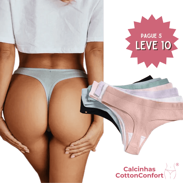 [COMPRE 5 LEVE 10] Calcinha CottonConfort Buzz - FRETE GRÁTIS - Buzz Loja