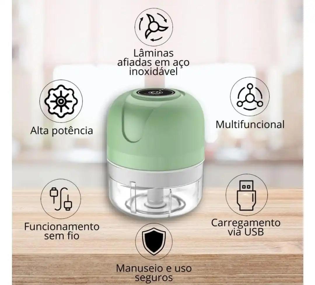 Mini Processador Elétrico 3 Laminas Buzz - Buzz Loja