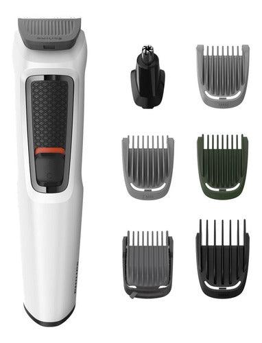 Barbeador e cortador de cabelo Philips Series 3000 MG3721 branco 100V/240V - Buzz Loja