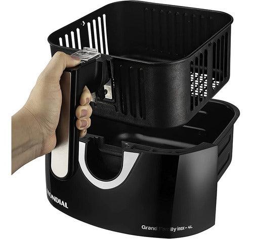 Air fryer Mondial Family Inox AFN-40 de 4L cor black/inox - Buzz Loja