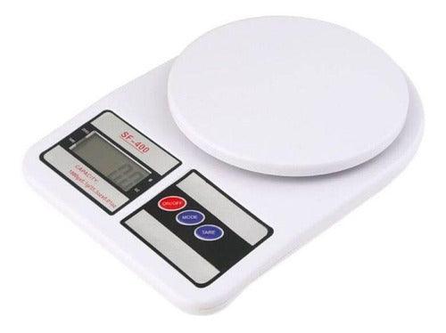 Balança de cozinha digital Electronic SF-400 pesa até 10kg branco - Buzz Loja