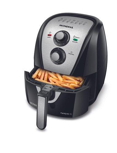 Air fryer Mondial Family Inox AFN-40 de 4L cor black/inox - Buzz Loja