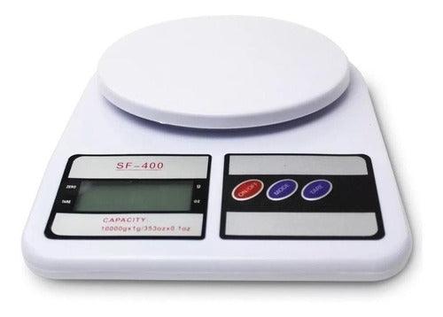 Balança de cozinha digital Electronic SF-400 pesa até 10kg branco - Buzz Loja