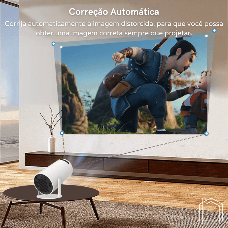 Projetor Smart Home Cinema 4K Buzz | Android com WIFI - Envio Imediato - Buzz Loja