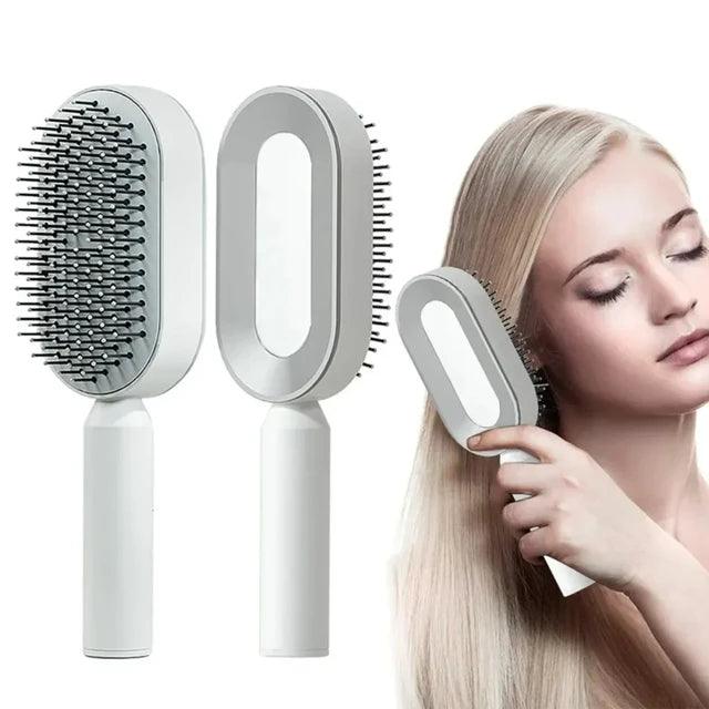 Escova de Cabelo Autolimpante Buzz HairClean - Envio Imediato - Buzz Loja