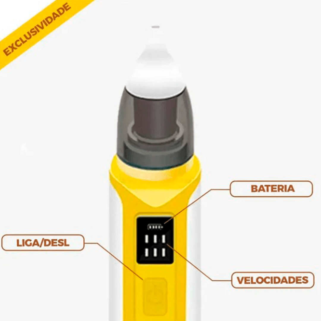 Aspirador Nasal Infantil Buzz - Recarregável - 6 Velocidades - Envio Imediato - Buzz Loja