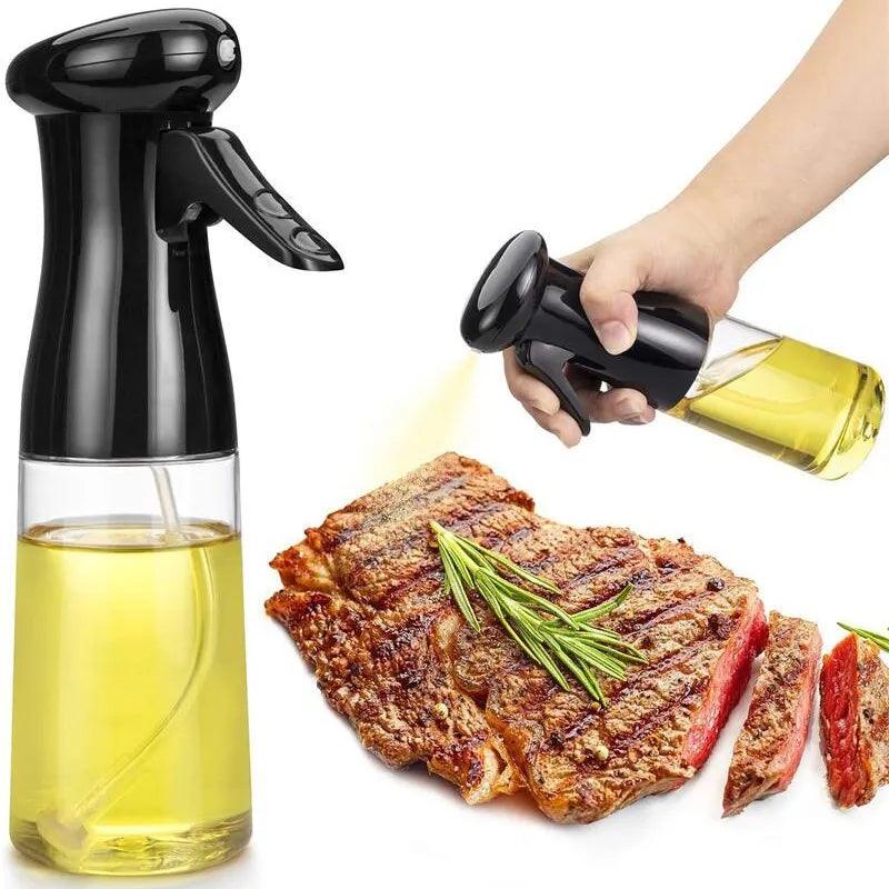 Garrafa De Óleo De Cozinha Spray 200ml Preto Garrafa De Spray Pneumático Churrasco De Fitness Spray Oil Dispenser - Buzz Loja