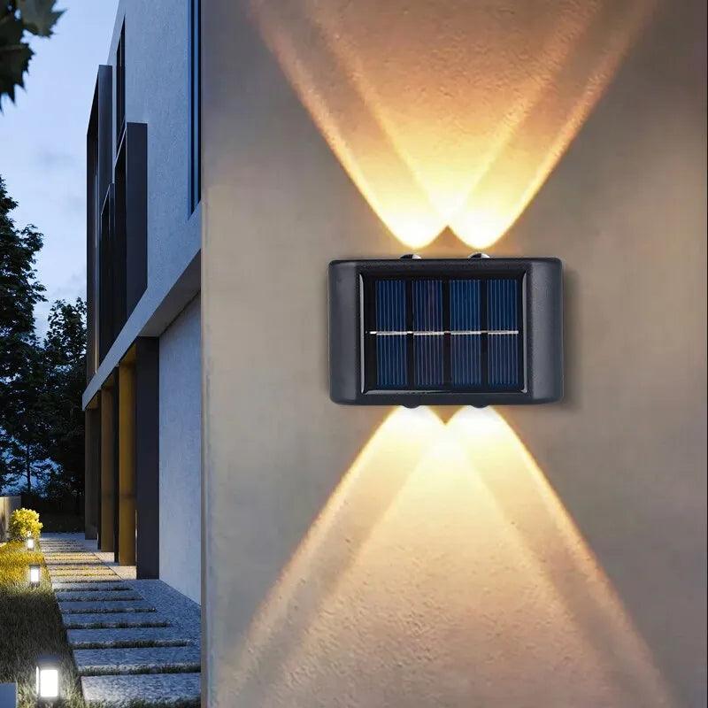 4 Led para Cima e para Baixo Luz de Parede à Prova D'água Movida a Energia Solar Facil Instalaçāo - Buzz Loja