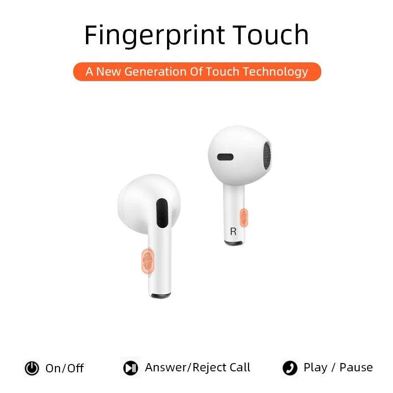 Air Pro 6 TWS Fones De Ouvido Sem Fio Bluetooth, Fones De Ouvido Originais, Mini Fones De Ouvido, Fones De Ouvido para Xiaomi, Android, Apple, iPhone - Buzz Loja