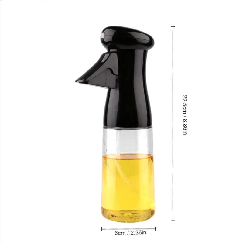 Garrafa De Óleo De Cozinha Spray 200ml Preto Garrafa De Spray Pneumático Churrasco De Fitness Spray Oil Dispenser - Buzz Loja