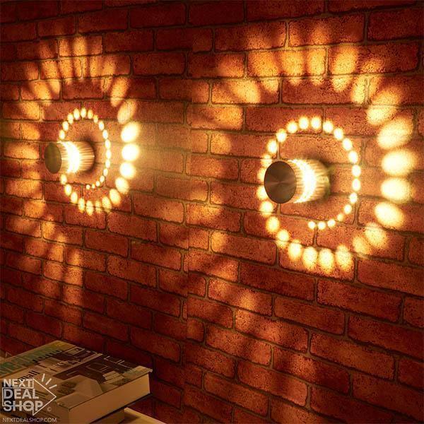 2 Peças de Luzes Decorativas de Parede em Espiral - Buzz Loja