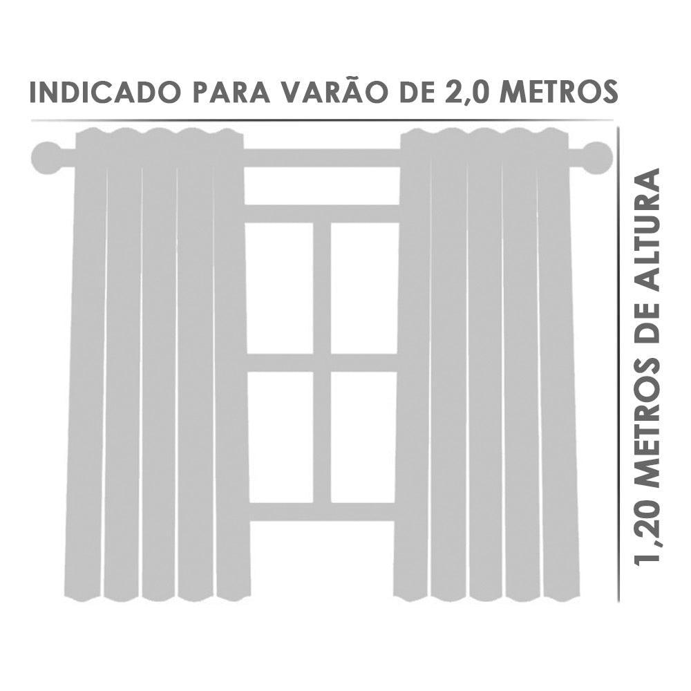 Cortina para Cozinha de Voil com Forro de Microfibra - Conforto e Beleza para o Seu Ambiente - Buzz Loja