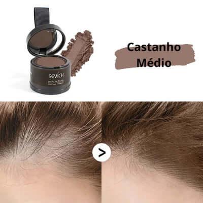 Pó Maquiagem p/ Cabelo à Prova D'água, diga Adeus às Falhas Unissex - SEVÍCH ✅ - Buzz Loja