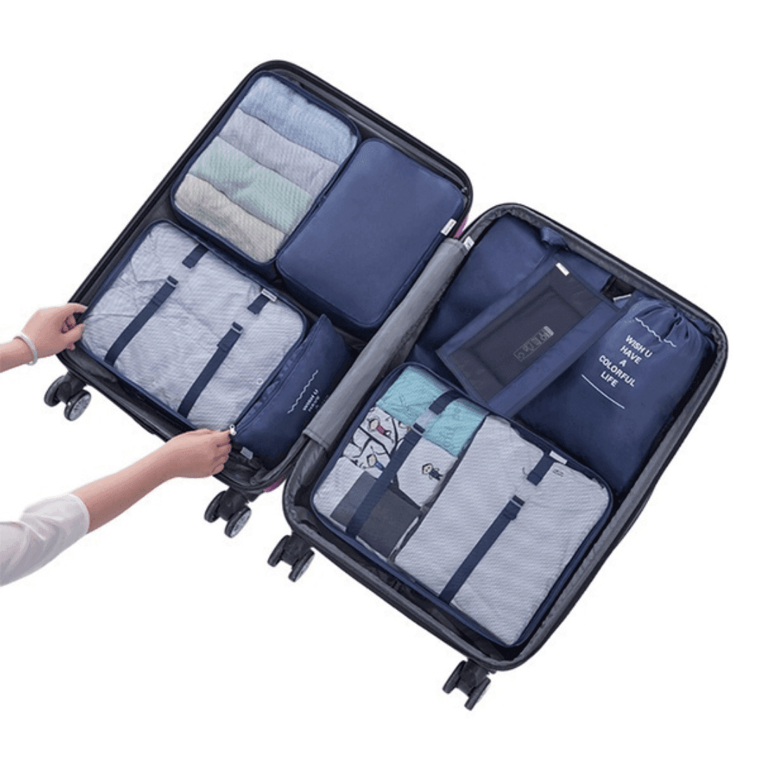 KIT 8 Bolsas Organizadoras á Prova D'água Para Viagem - Buzz Loja