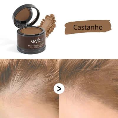 Pó Maquiagem p/ Cabelo à Prova D'água, diga Adeus às Falhas Unissex - SEVÍCH ✅ - Buzz Loja