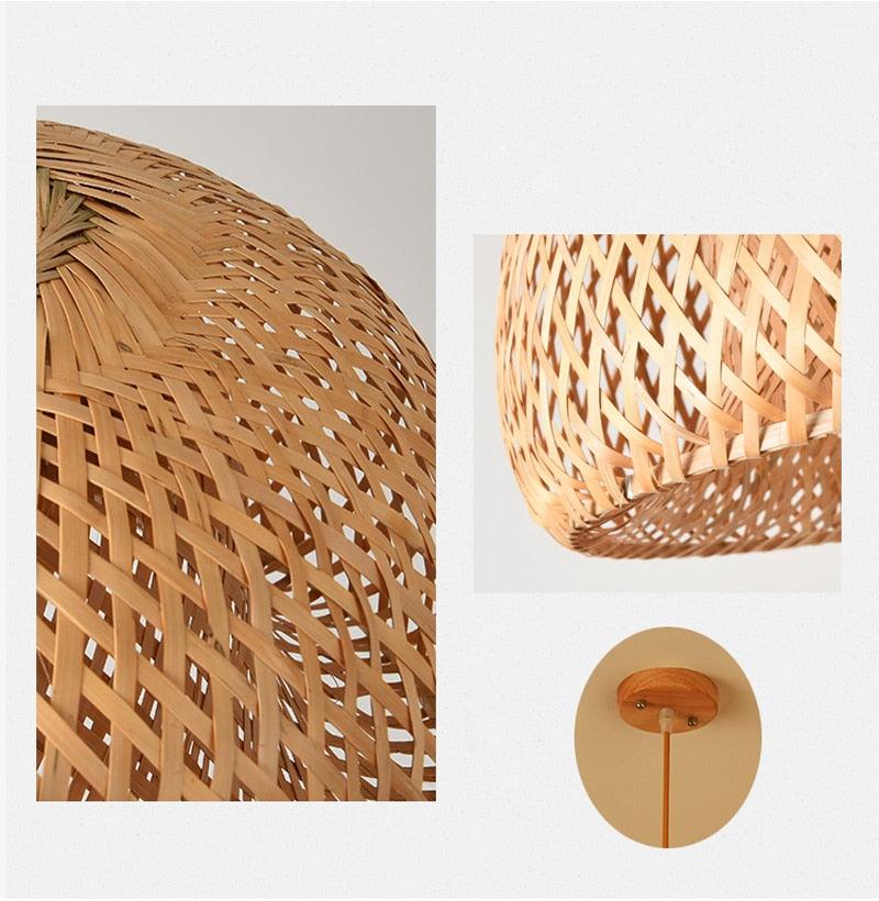 Luminária de Bambu Artesanal Para Casa - Buzz Loja