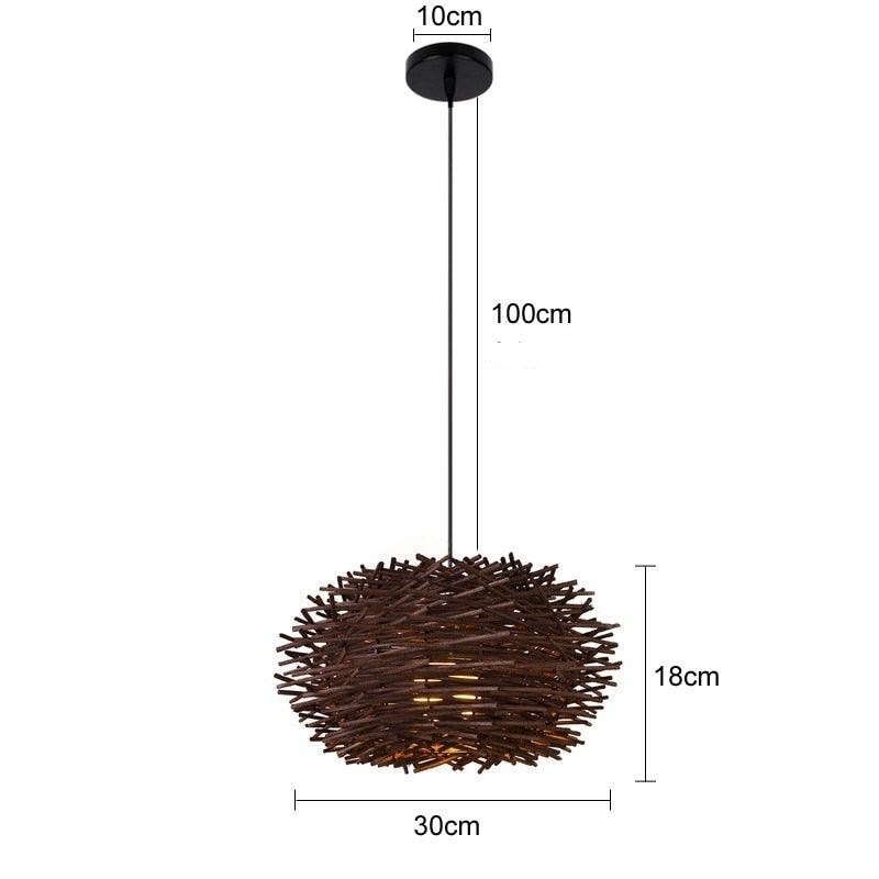 Luminária de Bambu Artesanal Para Casa - Buzz Loja