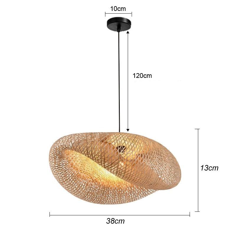 Luminária de Bambu Artesanal Para Casa - Buzz Loja