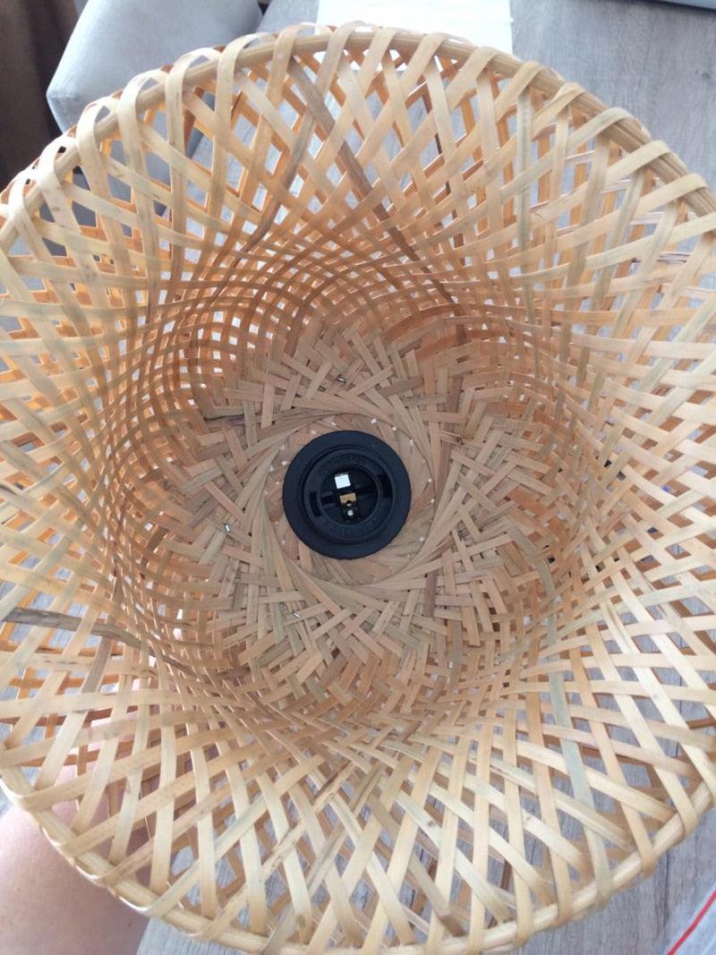 Luminária de Bambu Artesanal Para Casa - Buzz Loja
