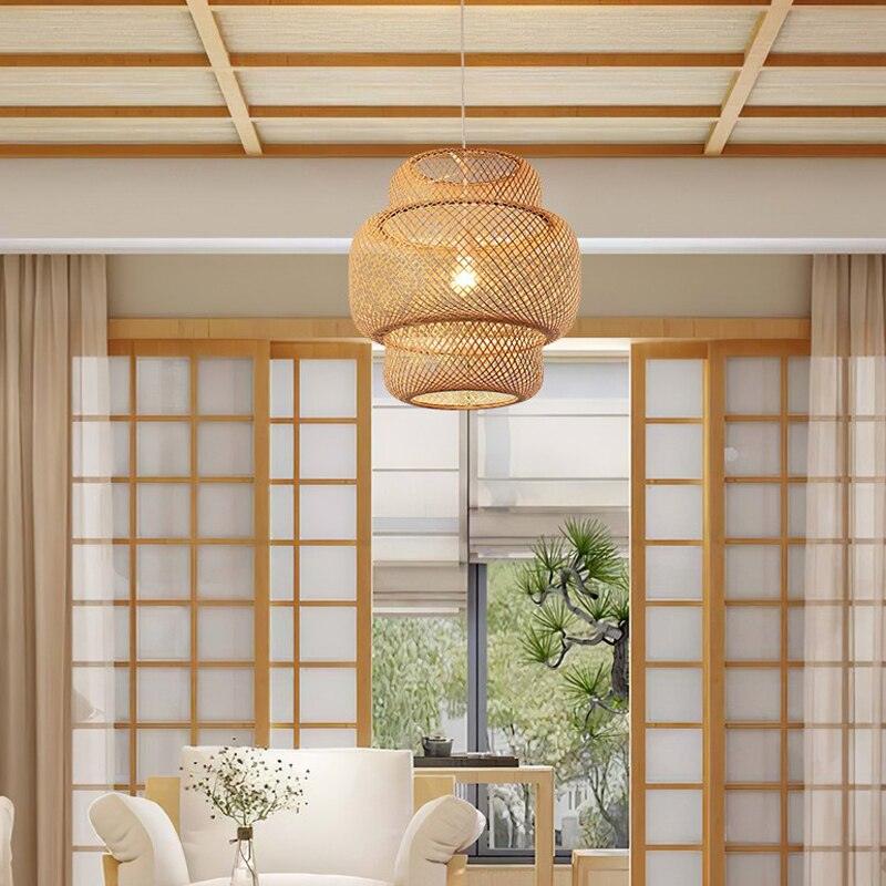 Luminária de Bambu Artesanal Para Casa - Buzz Loja