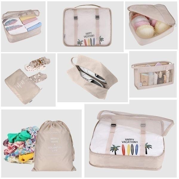 KIT 8 Bolsas Organizadoras á Prova D'água Para Viagem - Buzz Loja