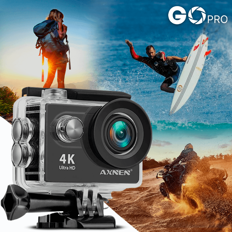 Câmera de Ação Profissional Portátil 4K Ultra HD 60FPS - Estilo Go Pro - Buzz Loja