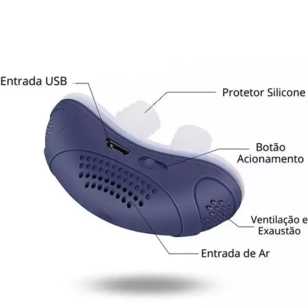 Anti Ronco Elétrico Mini Cpap - Aprovado pelos especialistas da CHEGA DE RONCO. - Buzz Loja