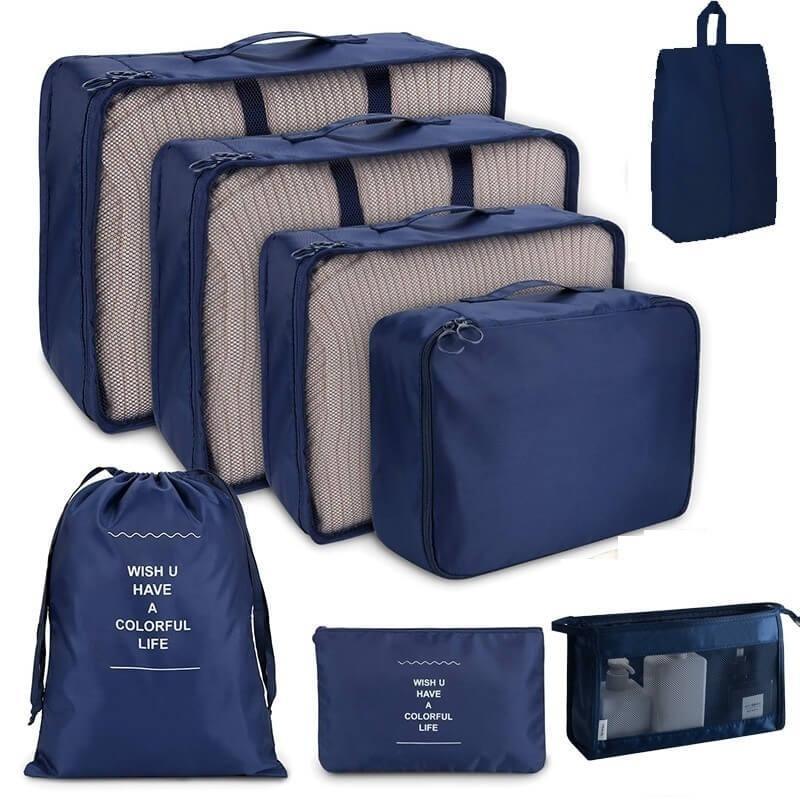 KIT 8 Bolsas Organizadoras á Prova D'água Para Viagem - Buzz Loja