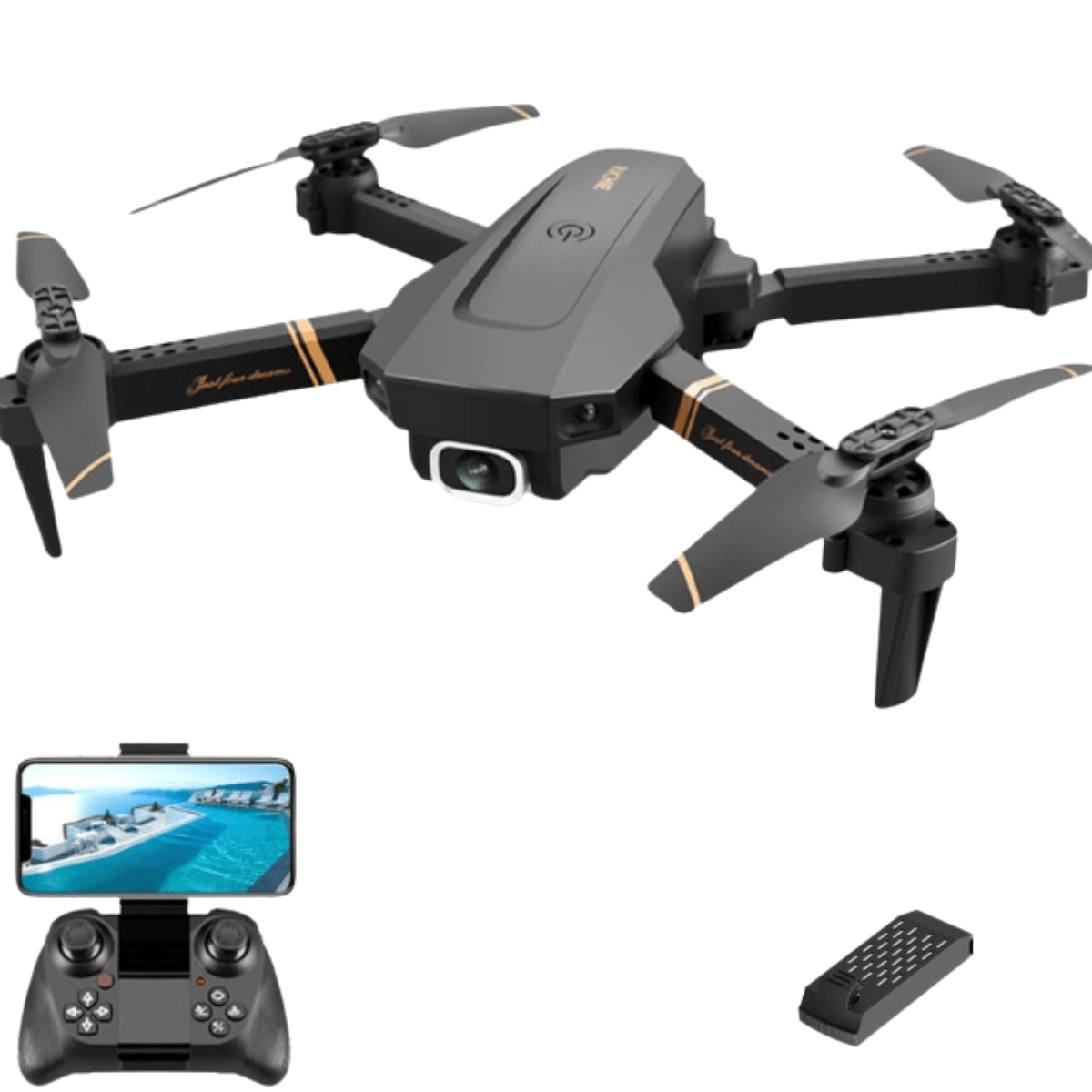 Drone Profissional Quadcopter Com Wifi e Controle Remoto - Buzz Loja