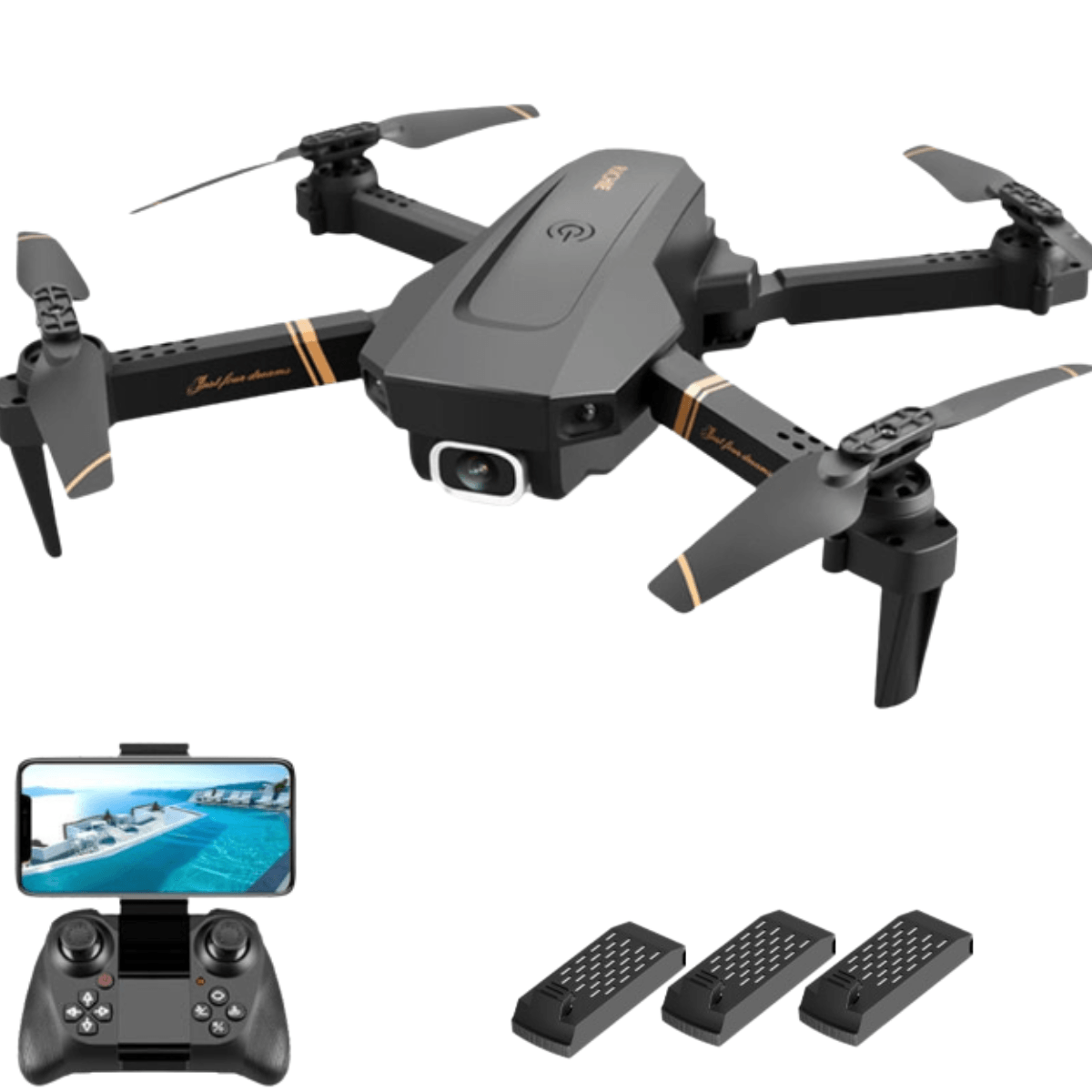 Drone Profissional Quadcopter Com Wifi e Controle Remoto - Buzz Loja