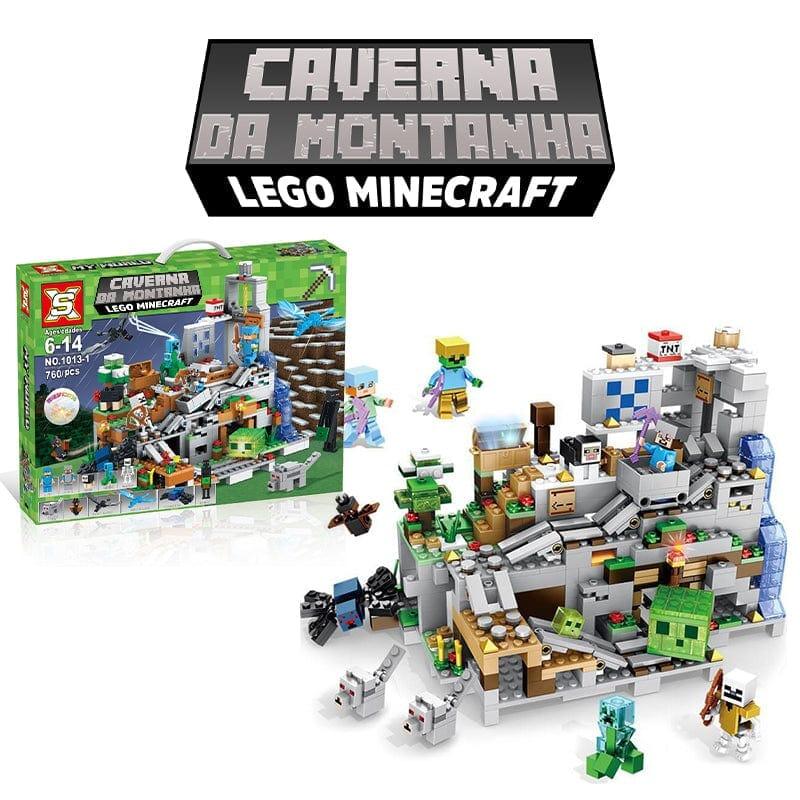 Bloco de Montar Minecraft - Modelo Caverna da Montanha - Buzz Loja